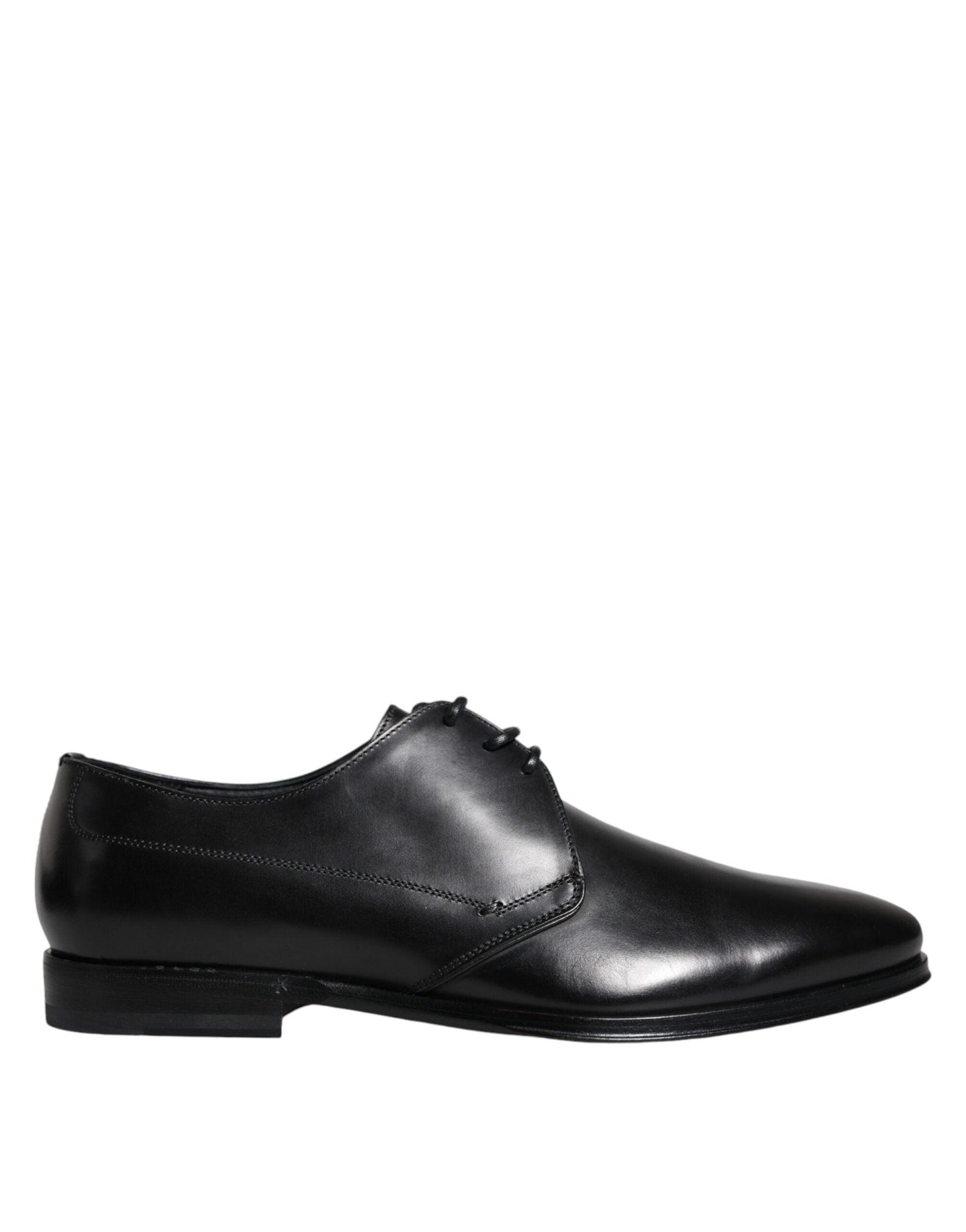 Dolce & Gabbana Black Leather Derby Formal Dress Shoes - Arichezz.store