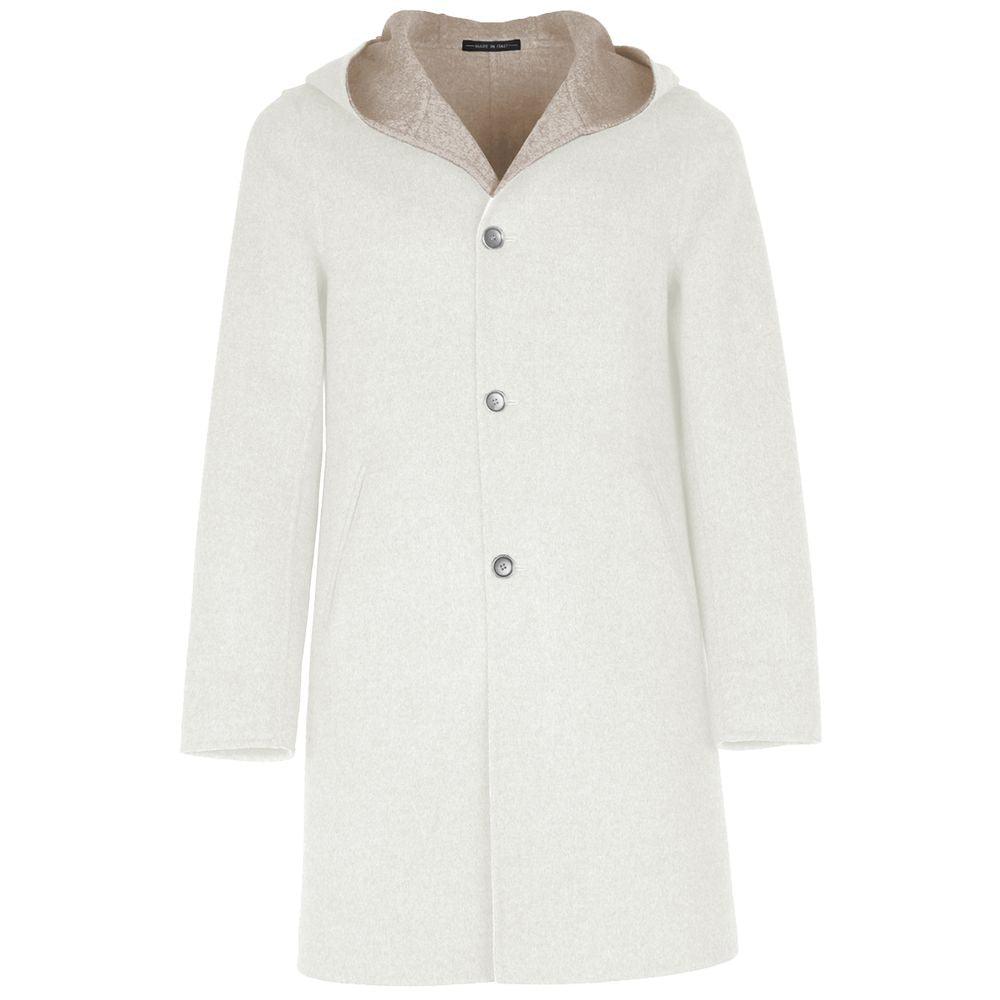 Made in Italy White Wool Vergine Jacket - Arichezz.store