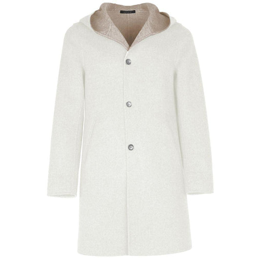 Made in Italy White Wool Vergine Jacket - Arichezz.store