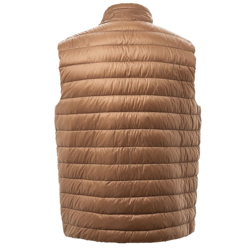 Herno Brown Polyamide Vest - Arichezz.store