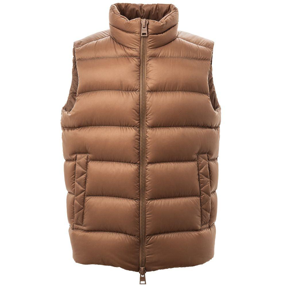 Herno Brown Polyamide Vest - Arichezz.store