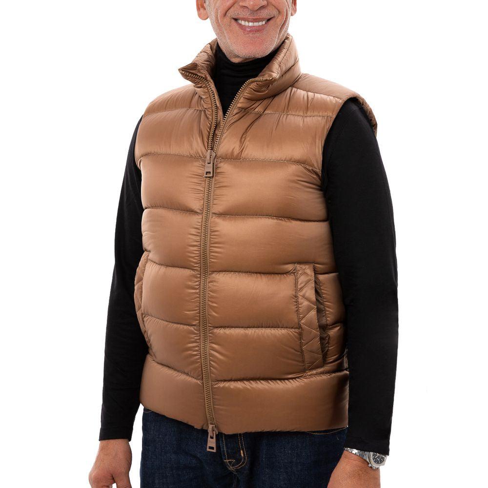 Herno Brown Polyamide Vest - Arichezz.store