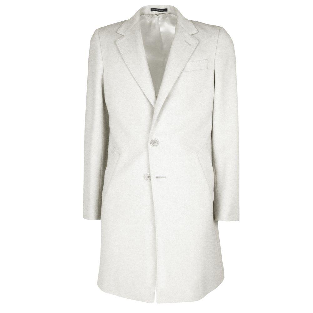 Made in Italy White Wool Vergine Jacket - Arichezz.store