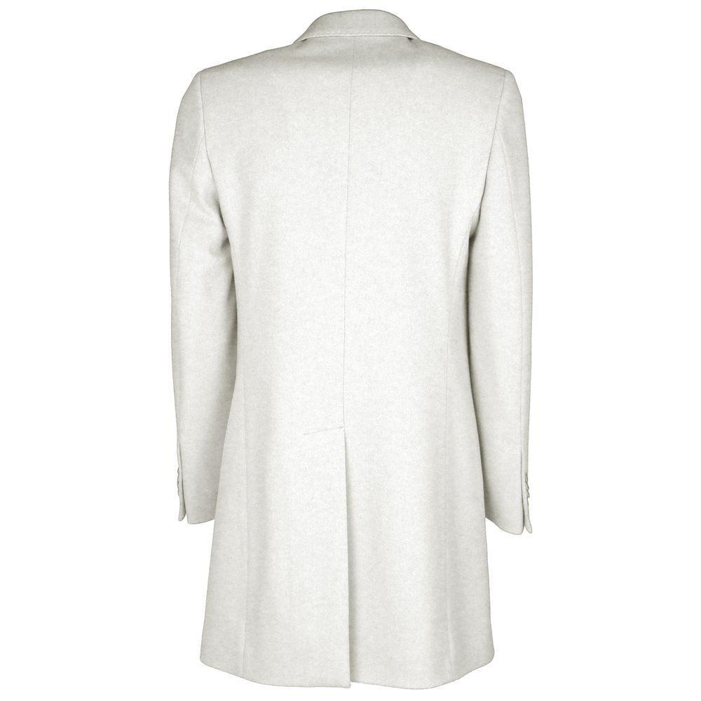 Made in Italy White Wool Vergine Jacket - Arichezz.store