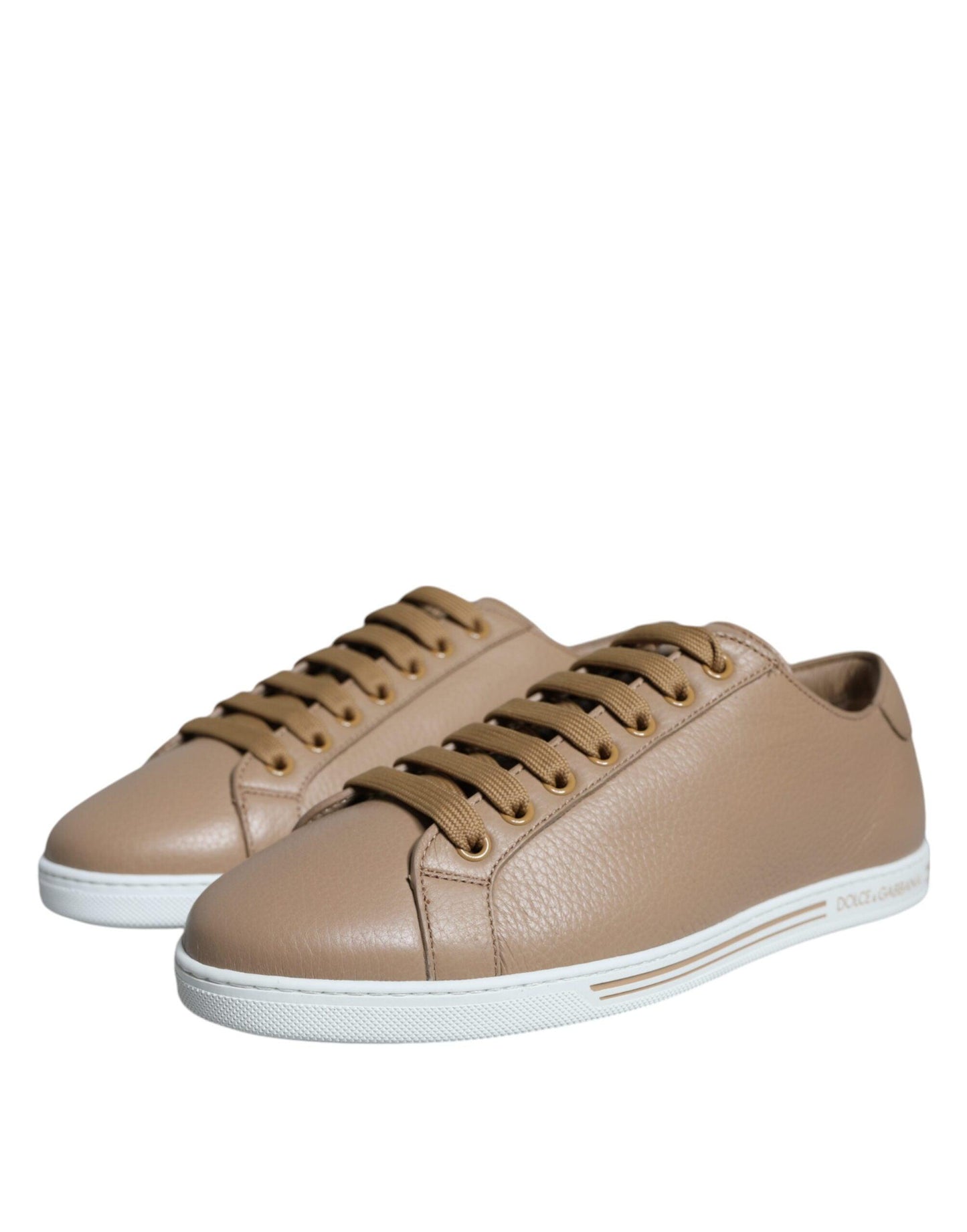 Dolce & Gabbana Brown Low Top Men Saint Tropez Sneakers Shoes - Arichezz.store