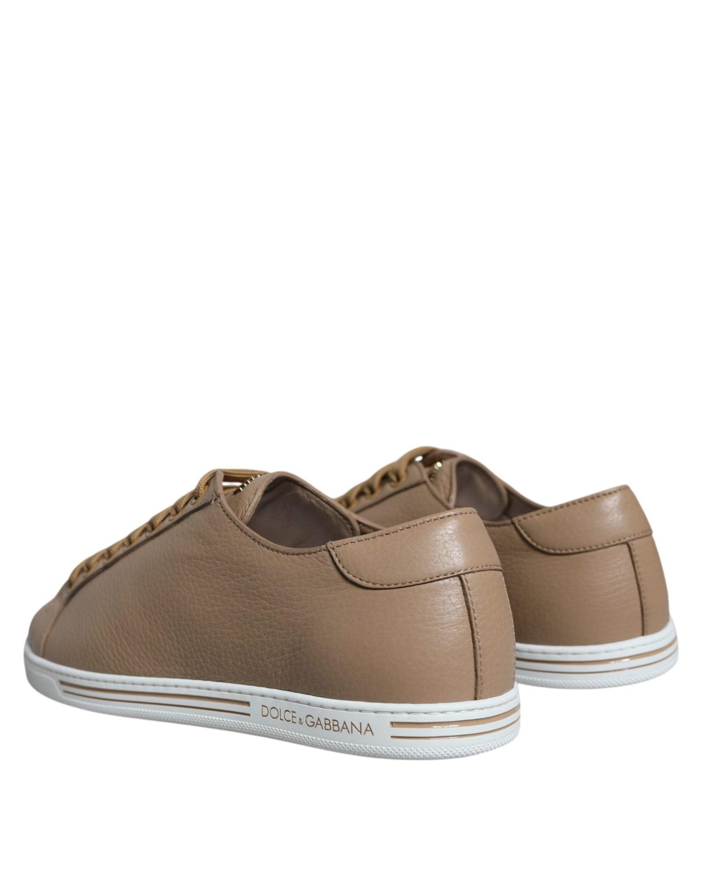 Dolce & Gabbana Brown Low Top Men Saint Tropez Sneakers Shoes - Arichezz.store