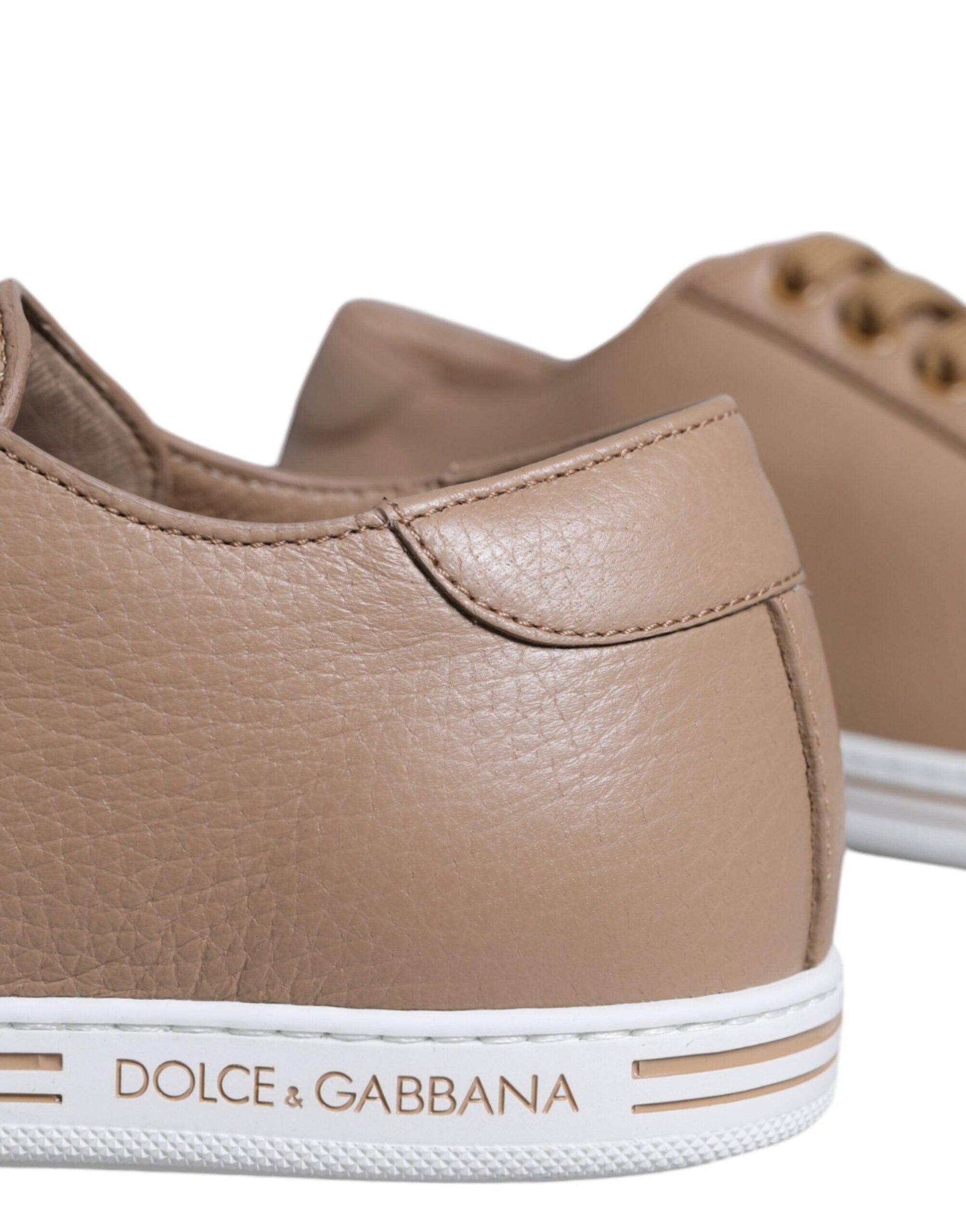 Dolce & Gabbana Brown Low Top Men Saint Tropez Sneakers Shoes - Arichezz.store