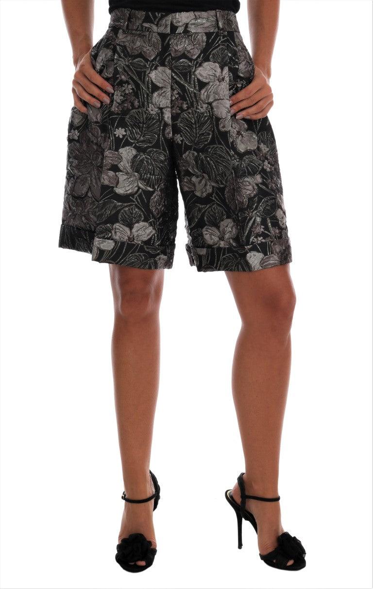 Dolce & Gabbana Elegant High-Waist Brocade Shorts - Arichezz.store