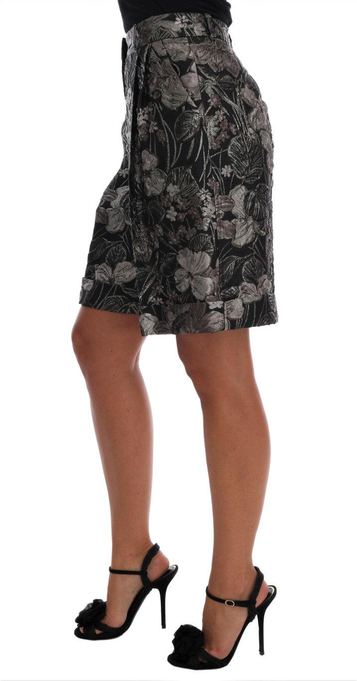 Dolce & Gabbana Elegant High-Waist Brocade Shorts - Arichezz.store