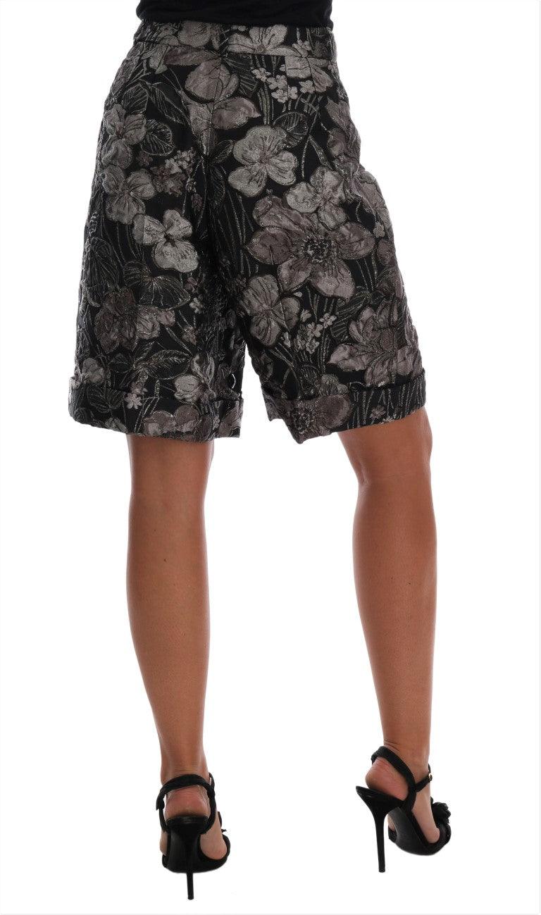 Dolce & Gabbana Elegant High-Waist Brocade Shorts - Arichezz.store