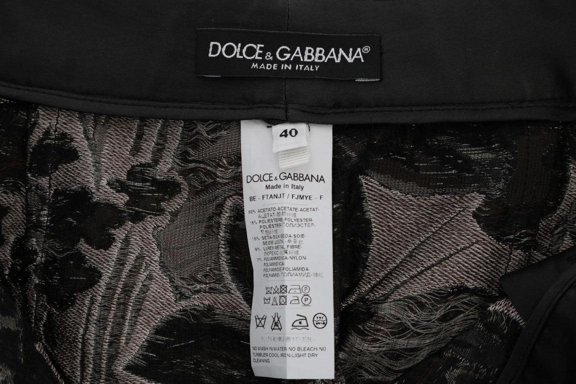 Dolce & Gabbana Elegant High-Waist Brocade Shorts - Arichezz.store