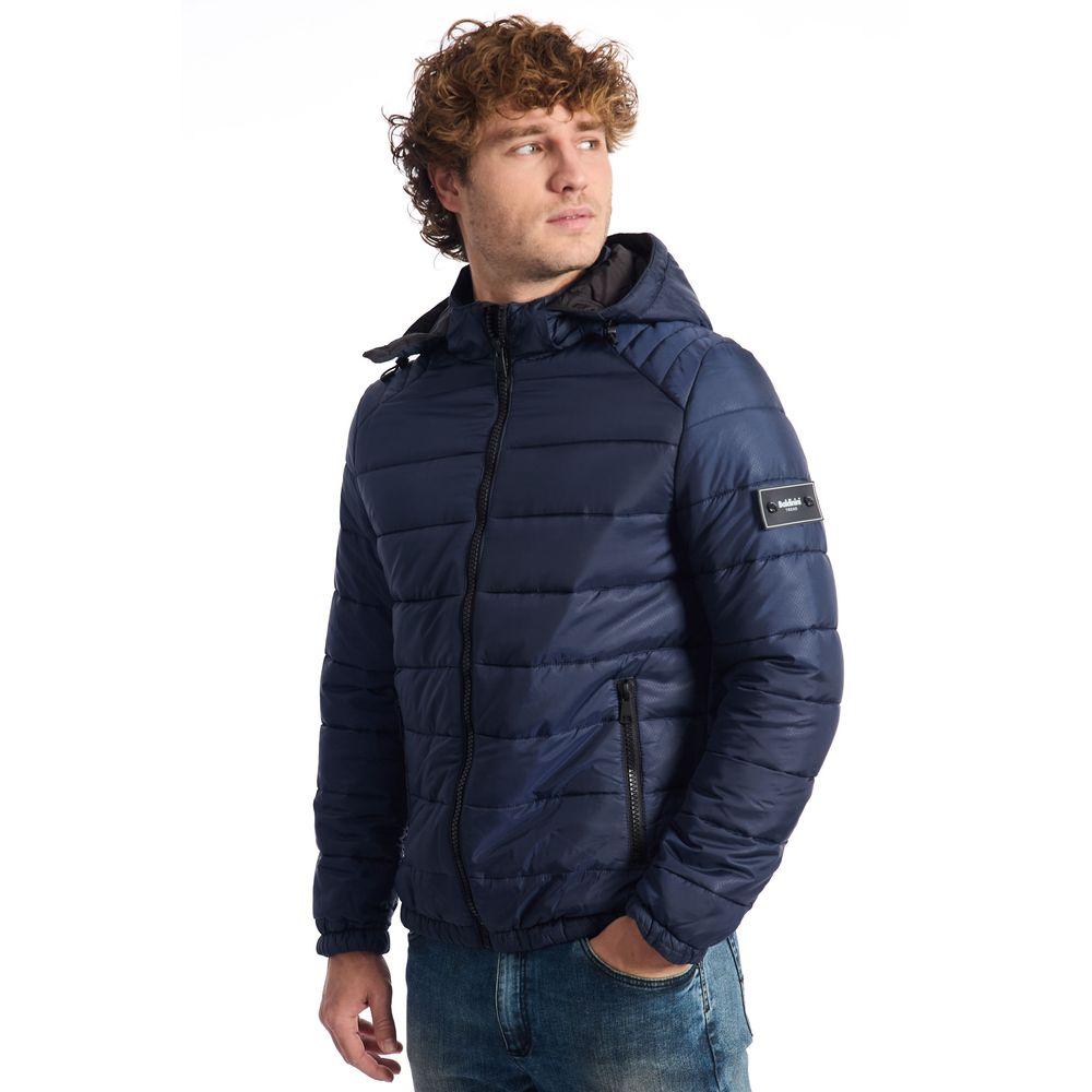 Baldinini Trend Blue Polyester Men Jacket - Arichezz.store