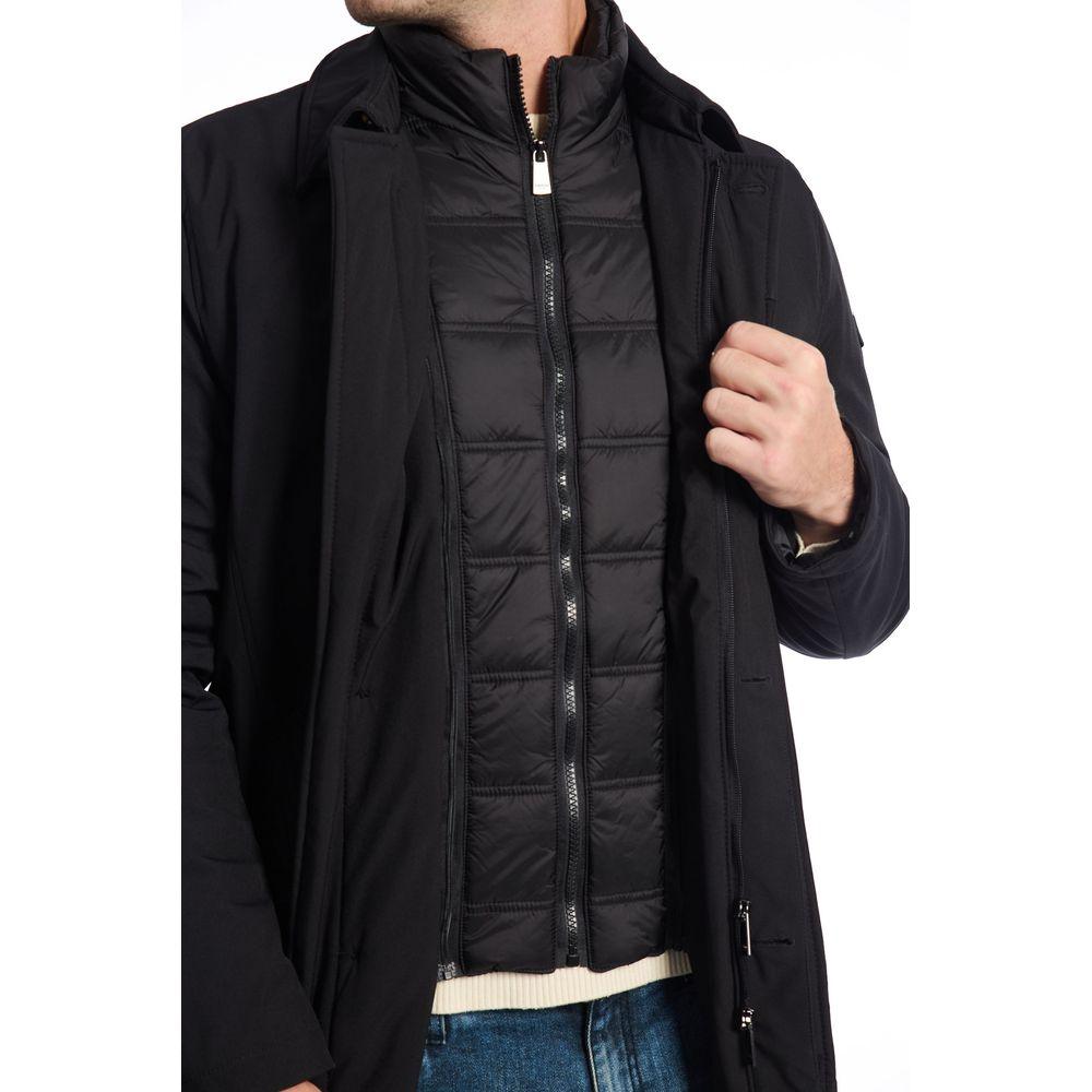 Baldinini Trend Black Polyester Jacket - Arichezz.store