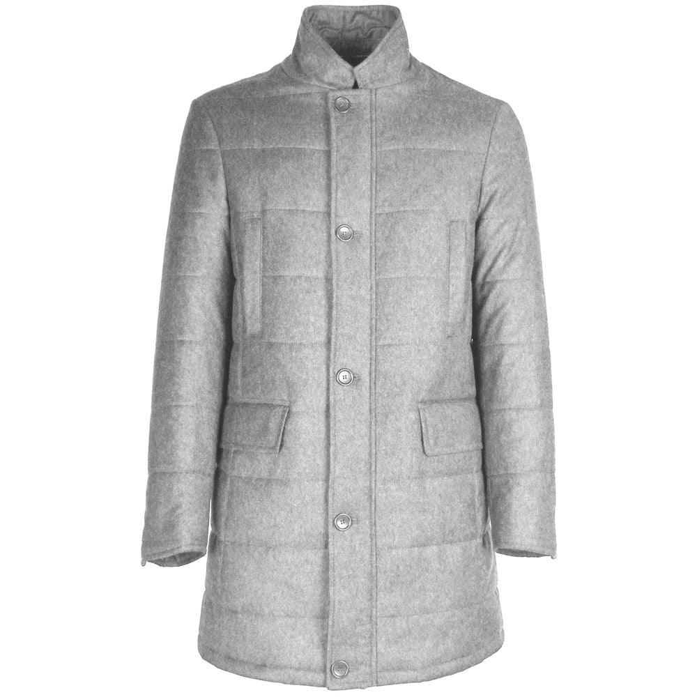 Made in Italy Gray Wool Vergine Jacket - Arichezz.store