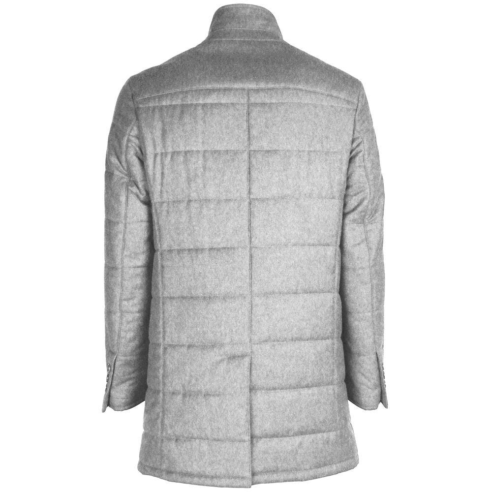 Made in Italy Gray Wool Vergine Jacket - Arichezz.store