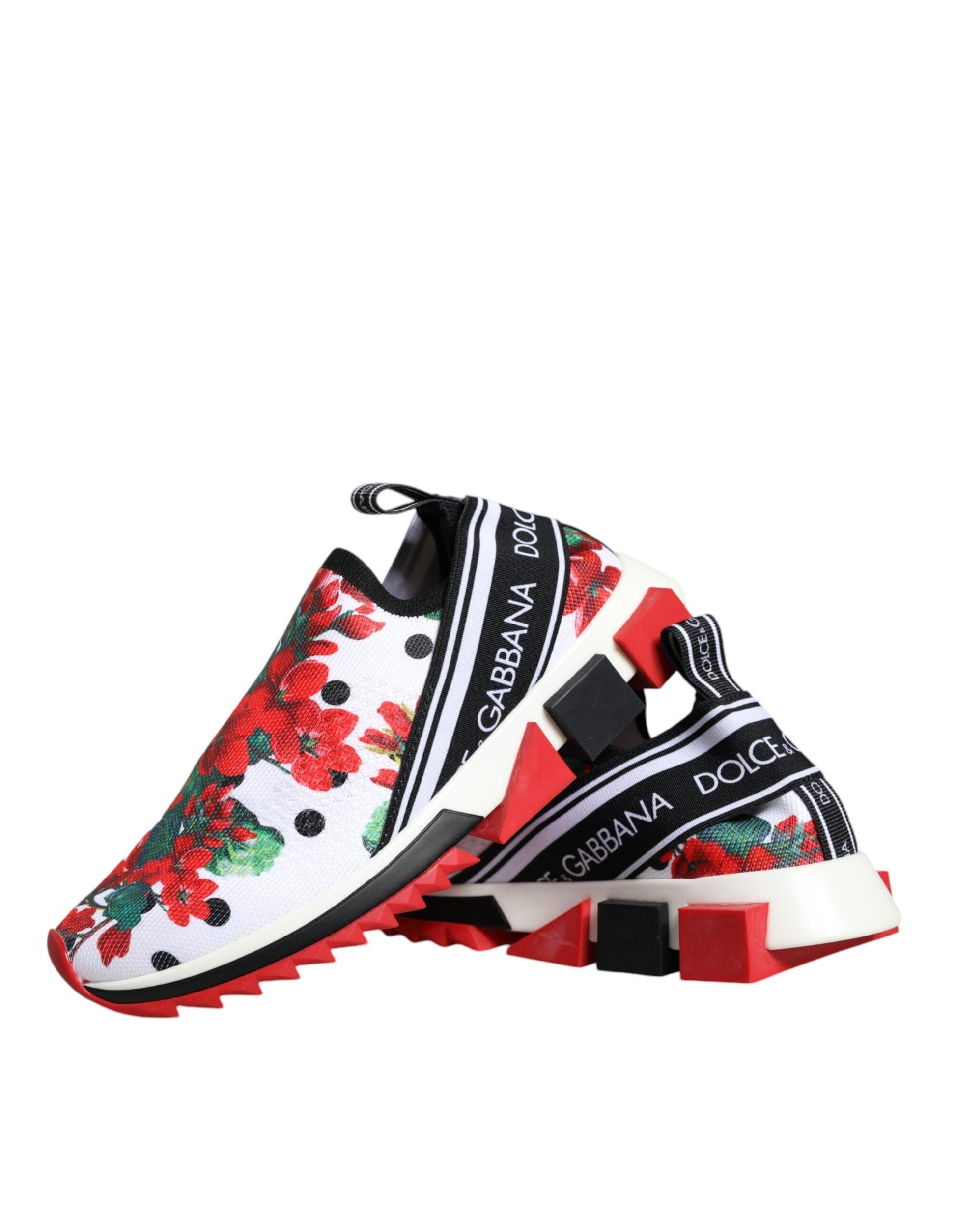 Dolce & Gabbana Multicolor Geranium Sorrento Sneakers Shoes - Arichezz.store