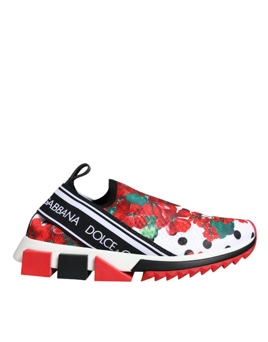 Dolce & Gabbana Multicolor Geranium Sorrento Sneakers Shoes - Arichezz.store