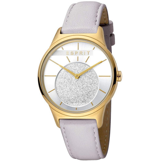 Esprit White Leather Watch - Arichezz.store