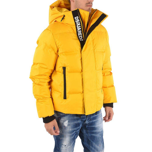 Dsquared² Yellow Nylon Men Jacket - Arichezz.store