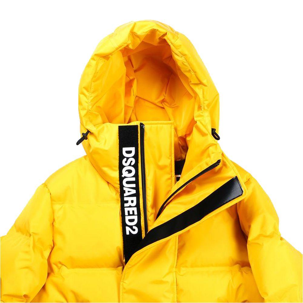 Dsquared² Yellow Nylon Men Jacket - Arichezz.store