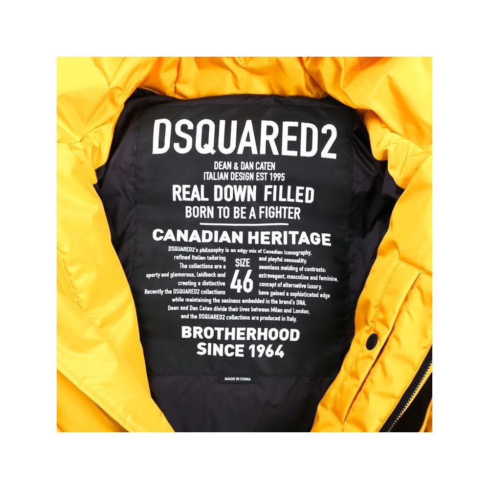 Dsquared² Yellow Nylon Men Jacket - Arichezz.store