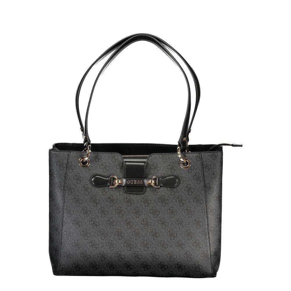 Guess Jeans Black Polyethylene Handbag - Arichezz.store