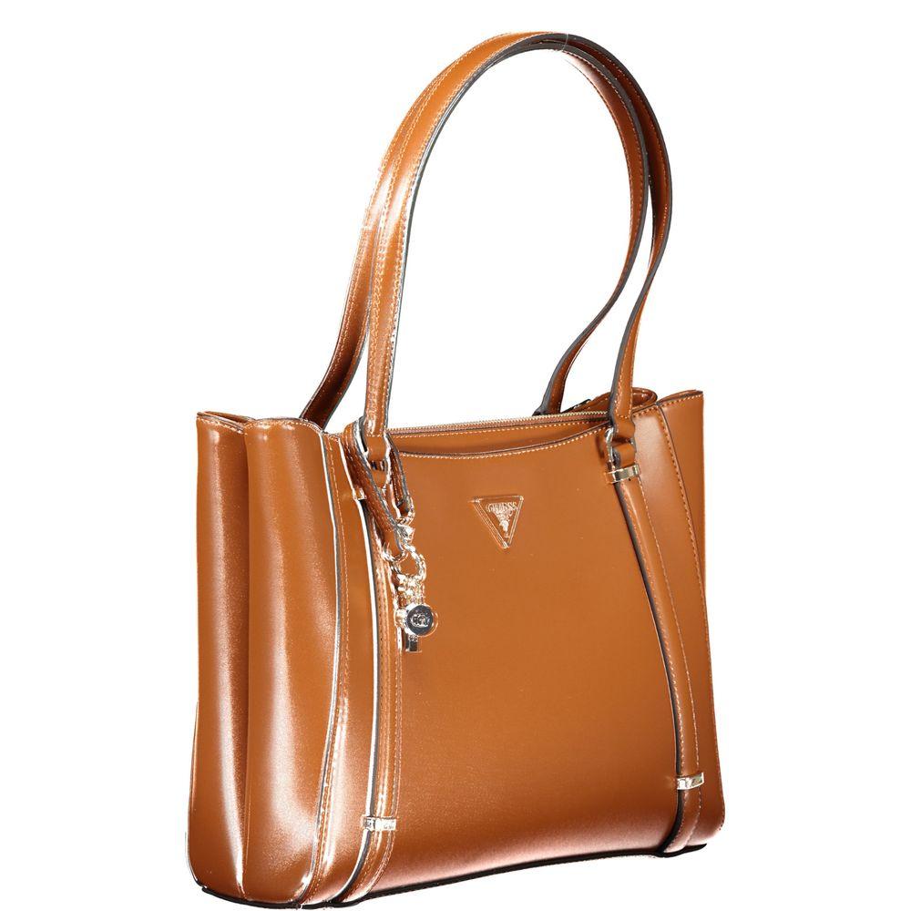 Guess Jeans Brown Polyethylene Handbag - Arichezz.store