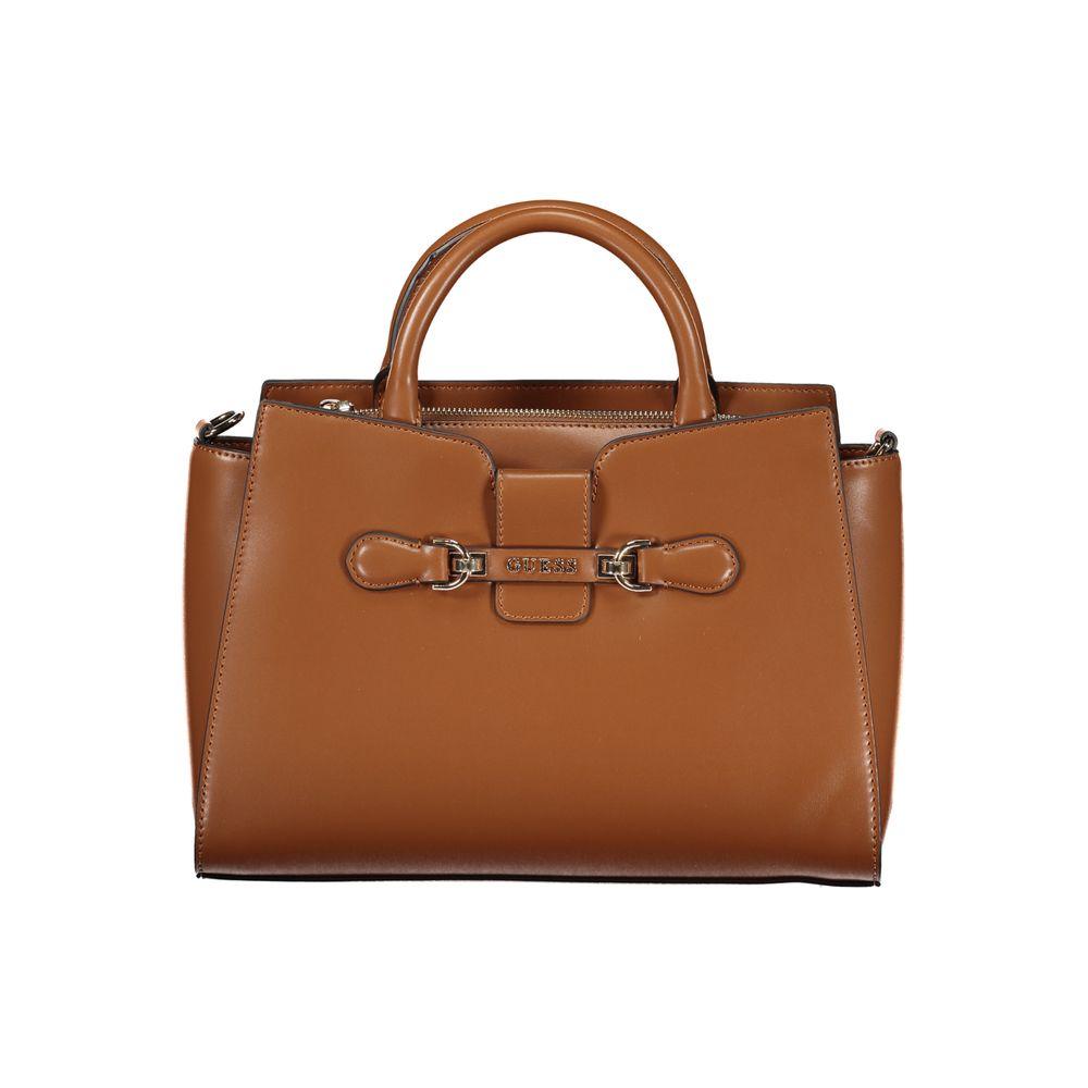 Guess Brown Polyethylene Handbag - Arichezz.store