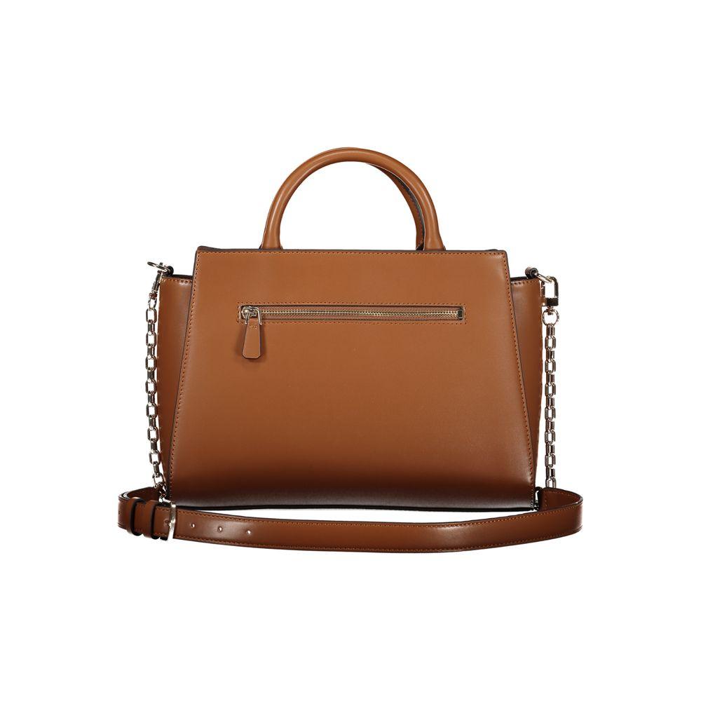 Guess Brown Polyethylene Handbag - Arichezz.store