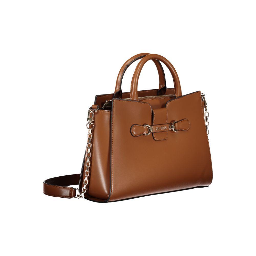 Guess Brown Polyethylene Handbag - Arichezz.store