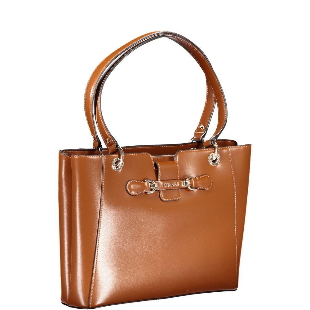 Guess Jeans Brown Polyethylene Handbag - Arichezz.store