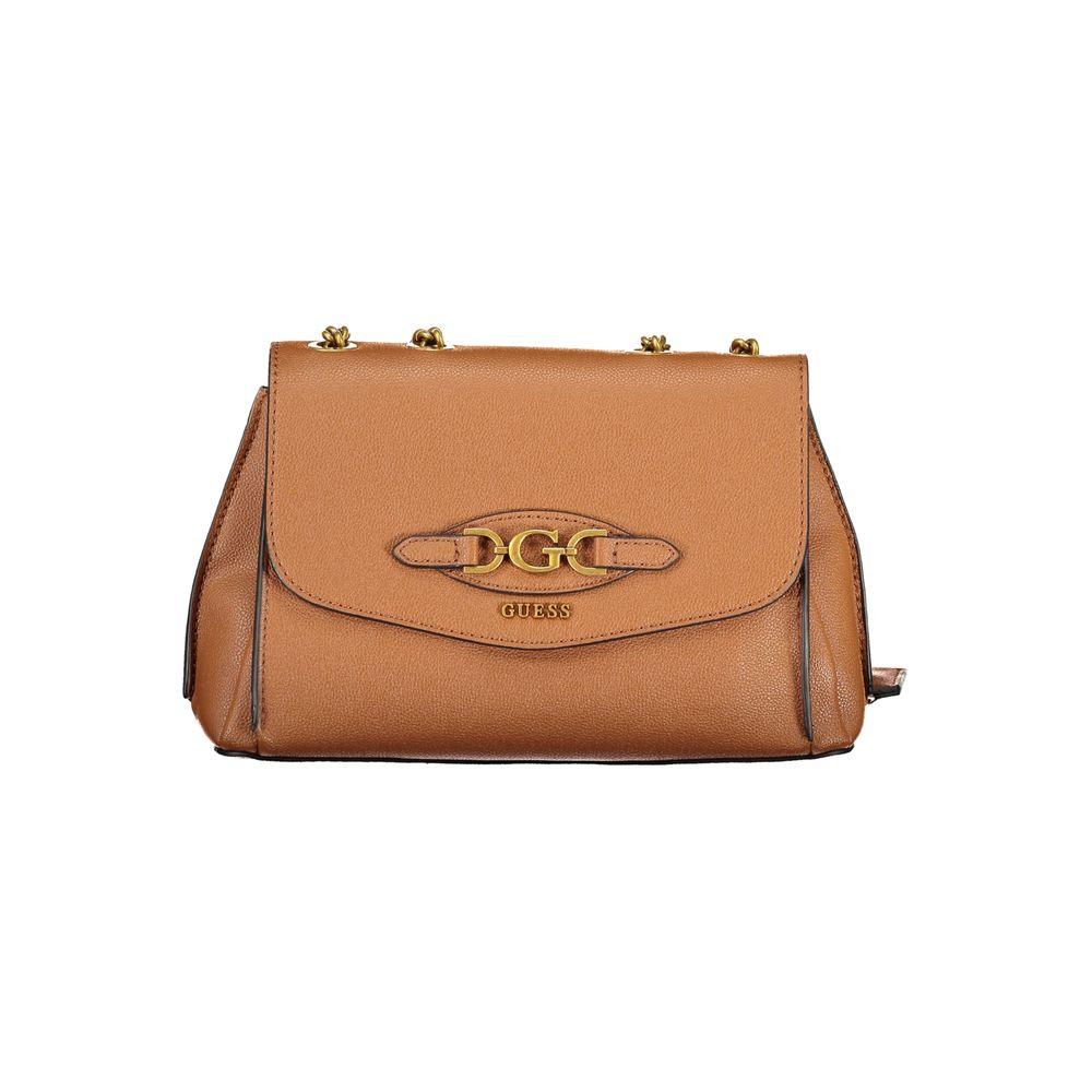 Guess Brown Polyethylene Handbag - Arichezz.store