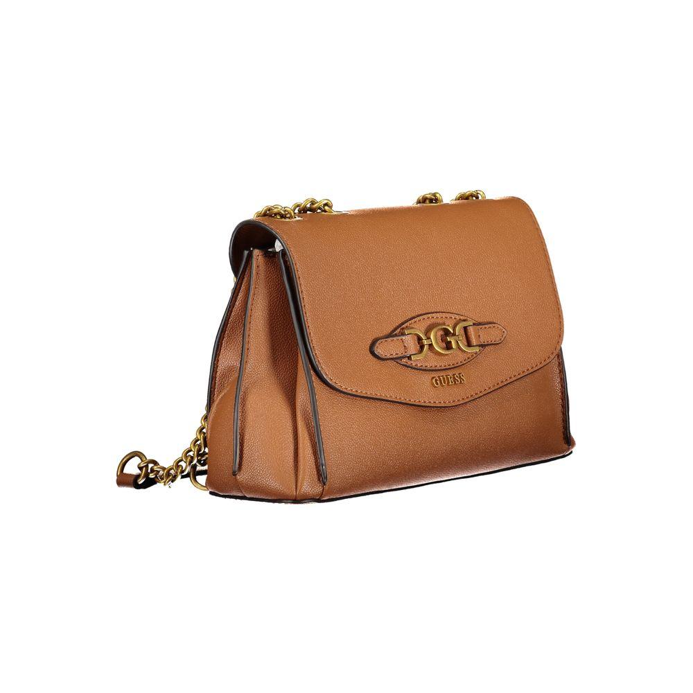 Guess Brown Polyethylene Handbag - Arichezz.store