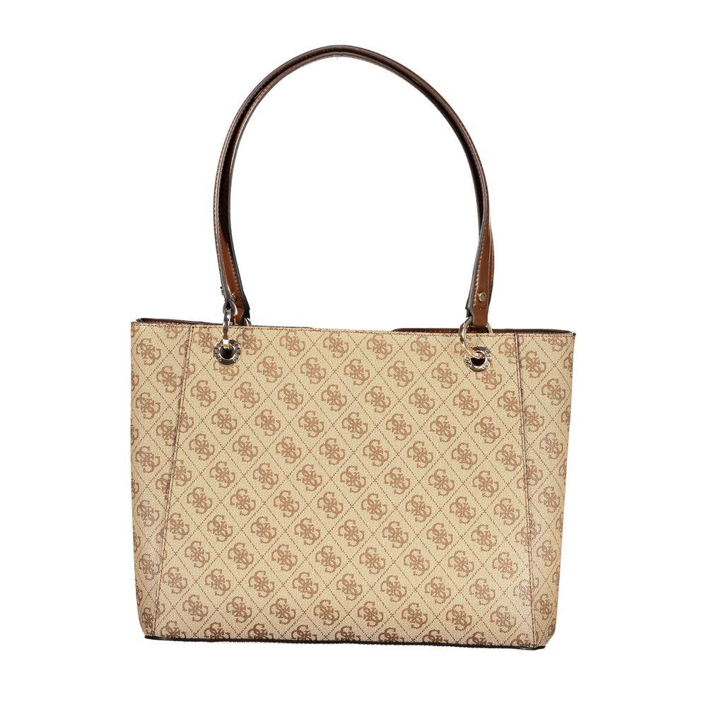 Guess Beige Polyethylene Handbag - Arichezz.store