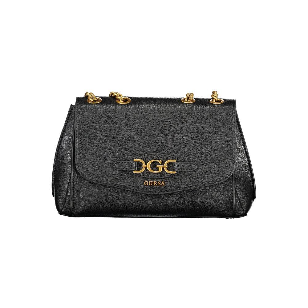 Guess Jeans Black Poly Handbag - Arichezz.store