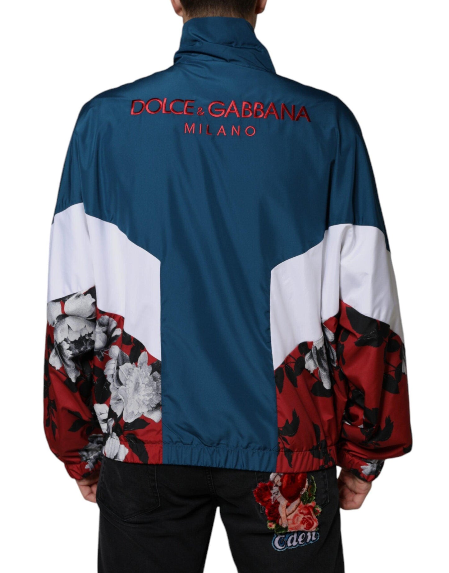 Dolce & Gabbana Multicolor Polyester Full Zip Jacket - Arichezz.store