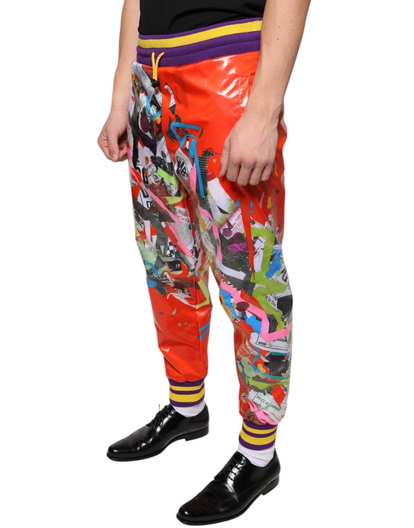 Dolce & Gabbana Multicolor Printed Jogger Sweatpants Pants - Arichezz.store