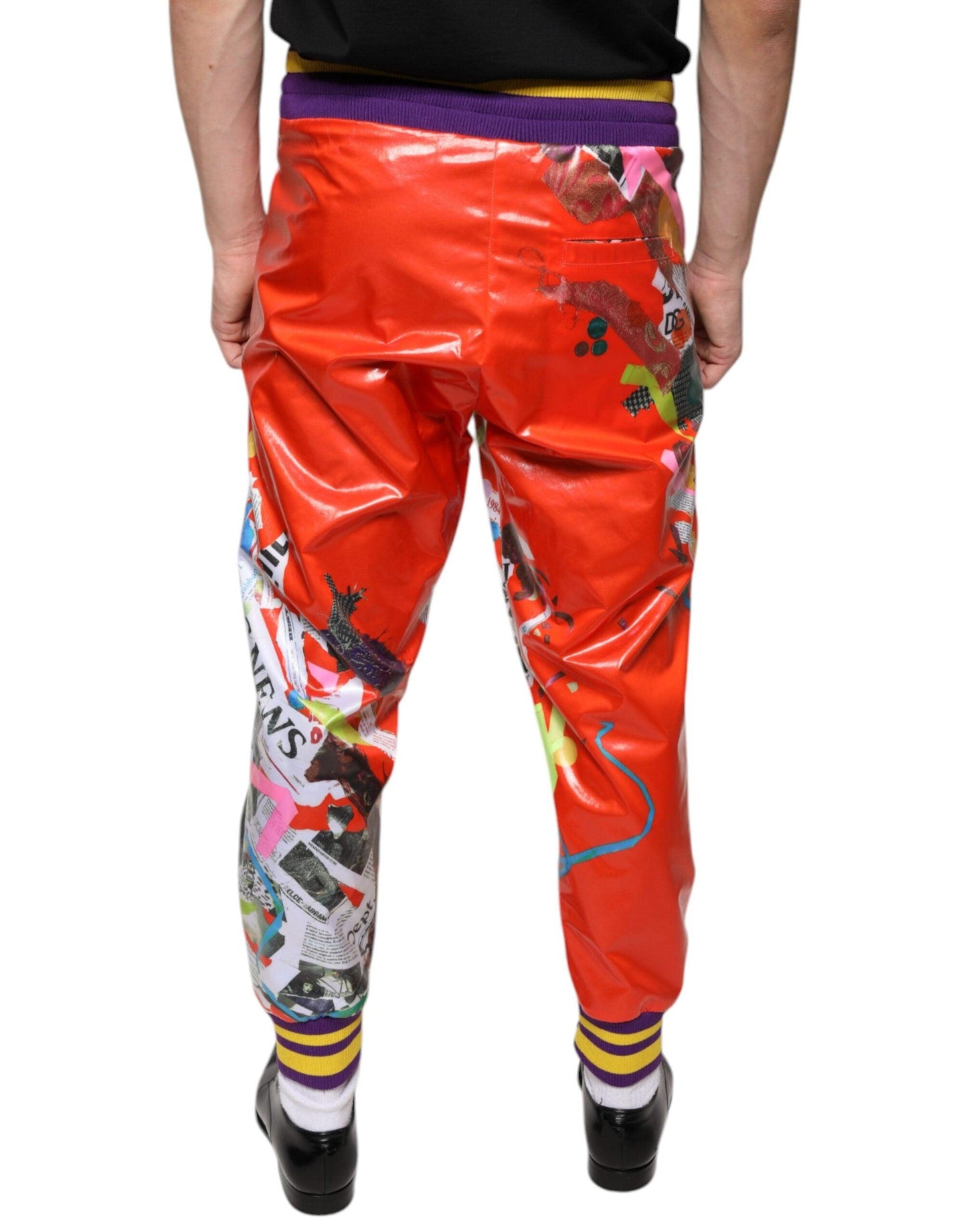 Dolce & Gabbana Multicolor Printed Jogger Sweatpants Pants - Arichezz.store