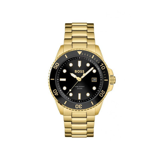 Hugo Boss Gold Stainless Steel Watch - Arichezz.store