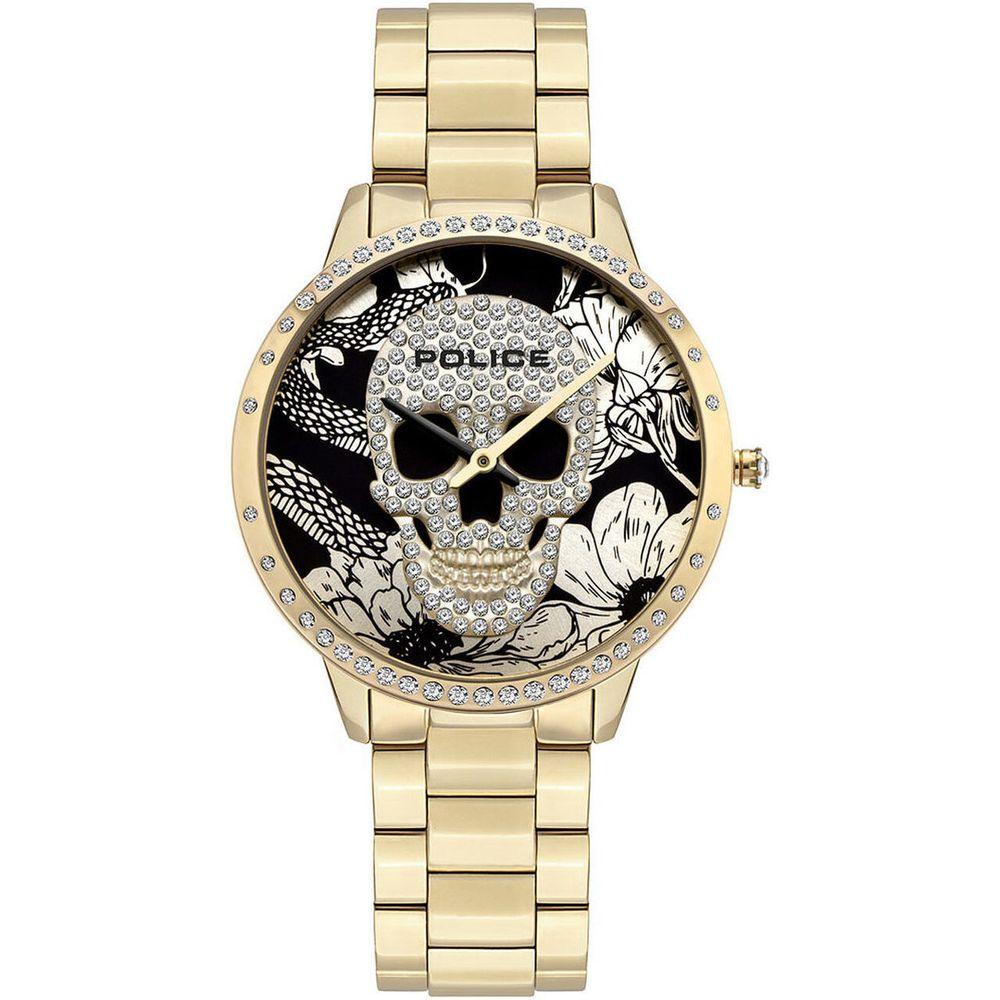 Police Gold Stainless Steel Quartz Watch - Arichezz.store