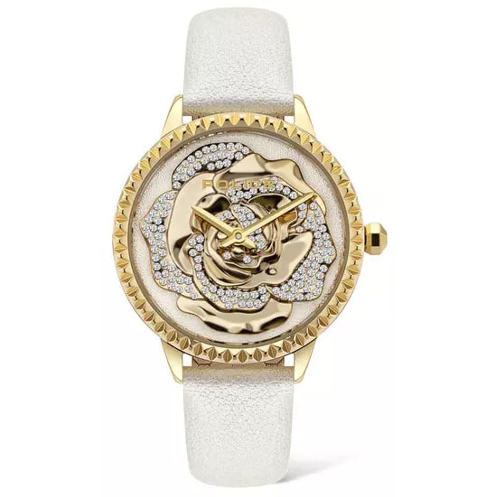 Police White Leather Watch - Arichezz.store