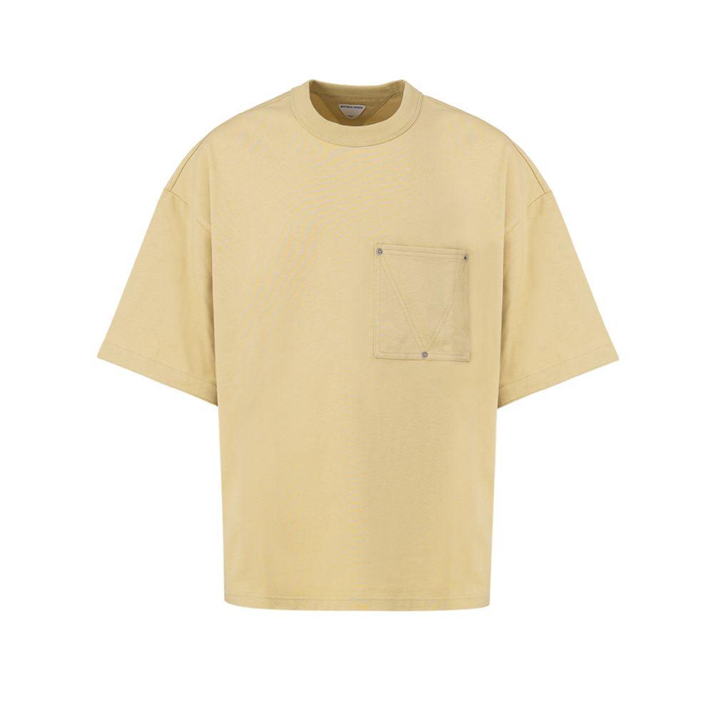 Bottega Veneta Beige Cotton T-Shirt - Arichezz.store