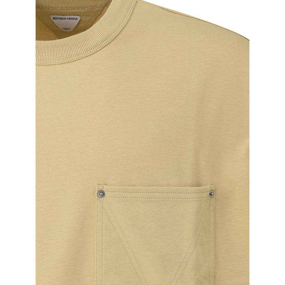 Bottega Veneta Beige Cotton T-Shirt - Arichezz.store