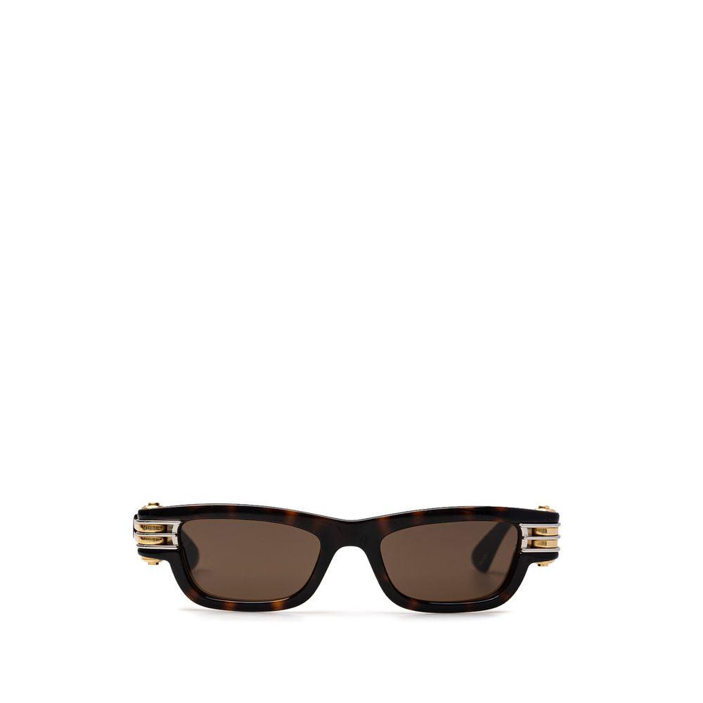 Bottega Veneta Brown Acetate Sunglasses - Arichezz.store