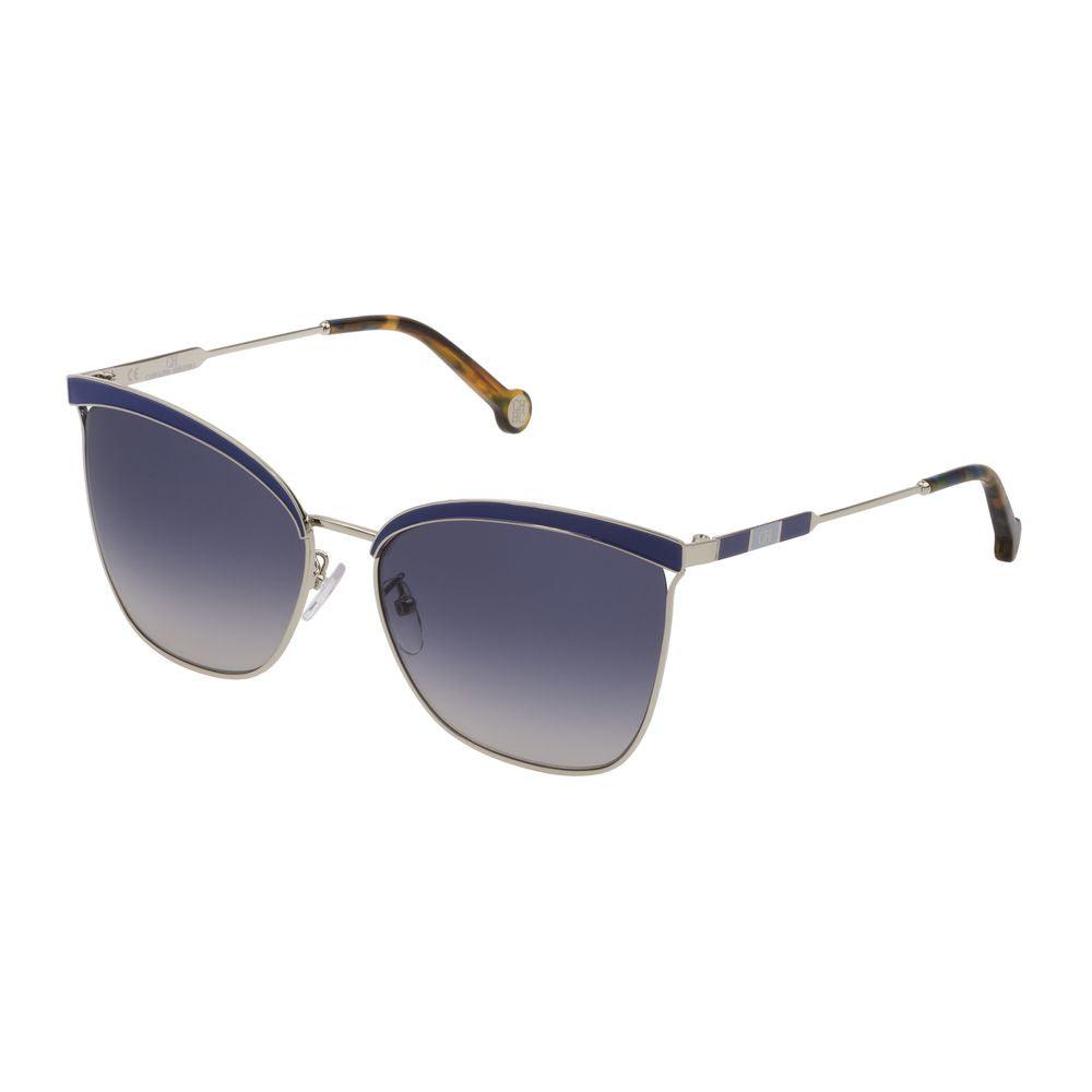 Carolina Herrera Silver Metal Sunglasses - Arichezz.store