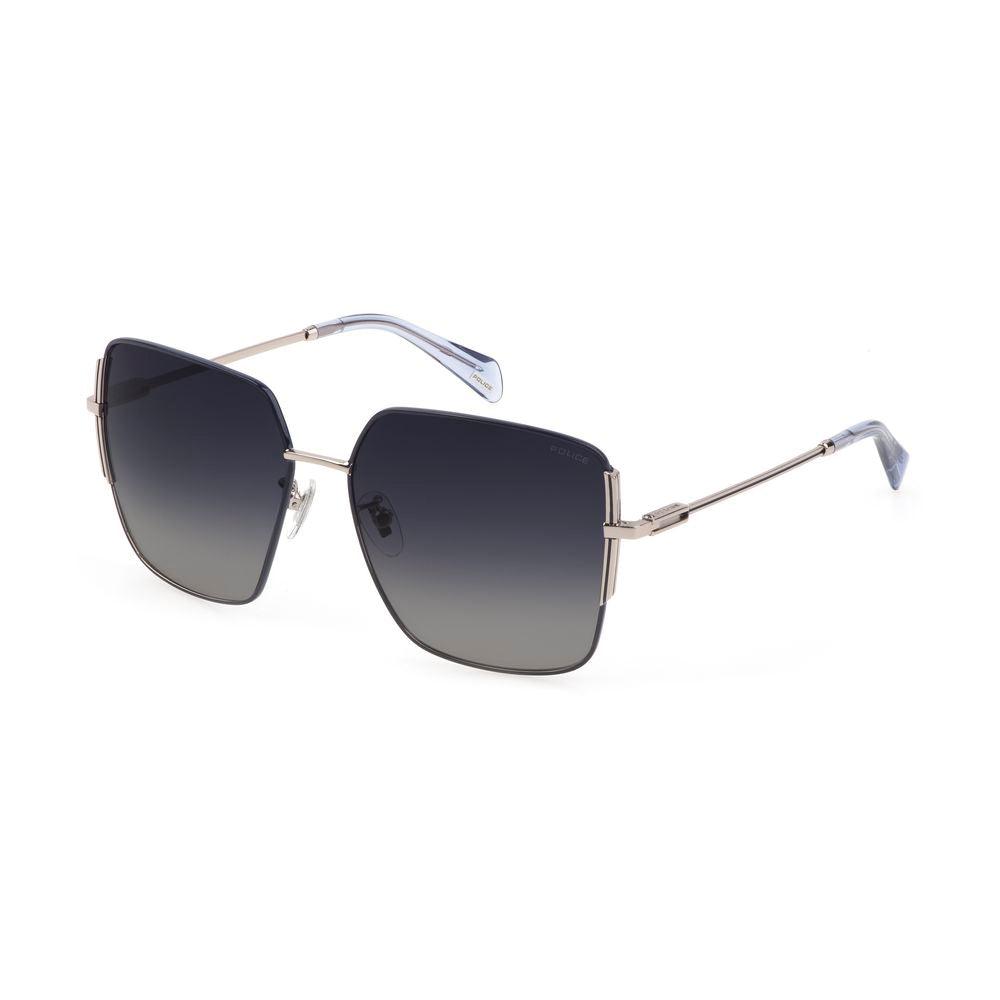 Police Gray Metal Sunglasses - Arichezz.store