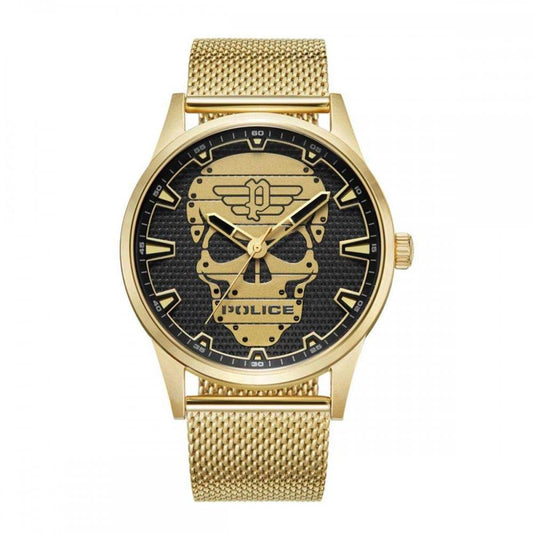 Police Gold Stainless Steel Watch - Arichezz.store