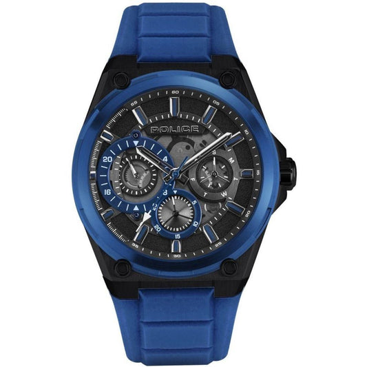 Police Blue Silicone Watch - Arichezz.store