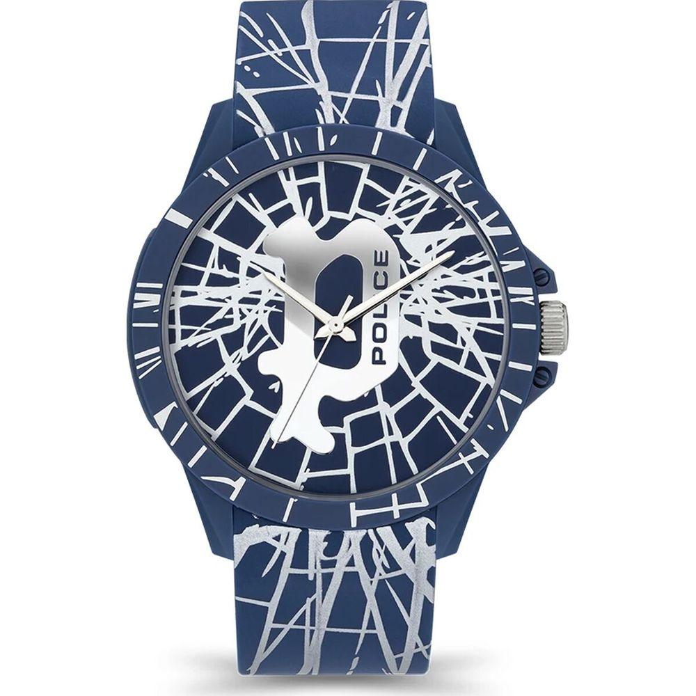 Police Blue Silicone Watch - Arichezz.store