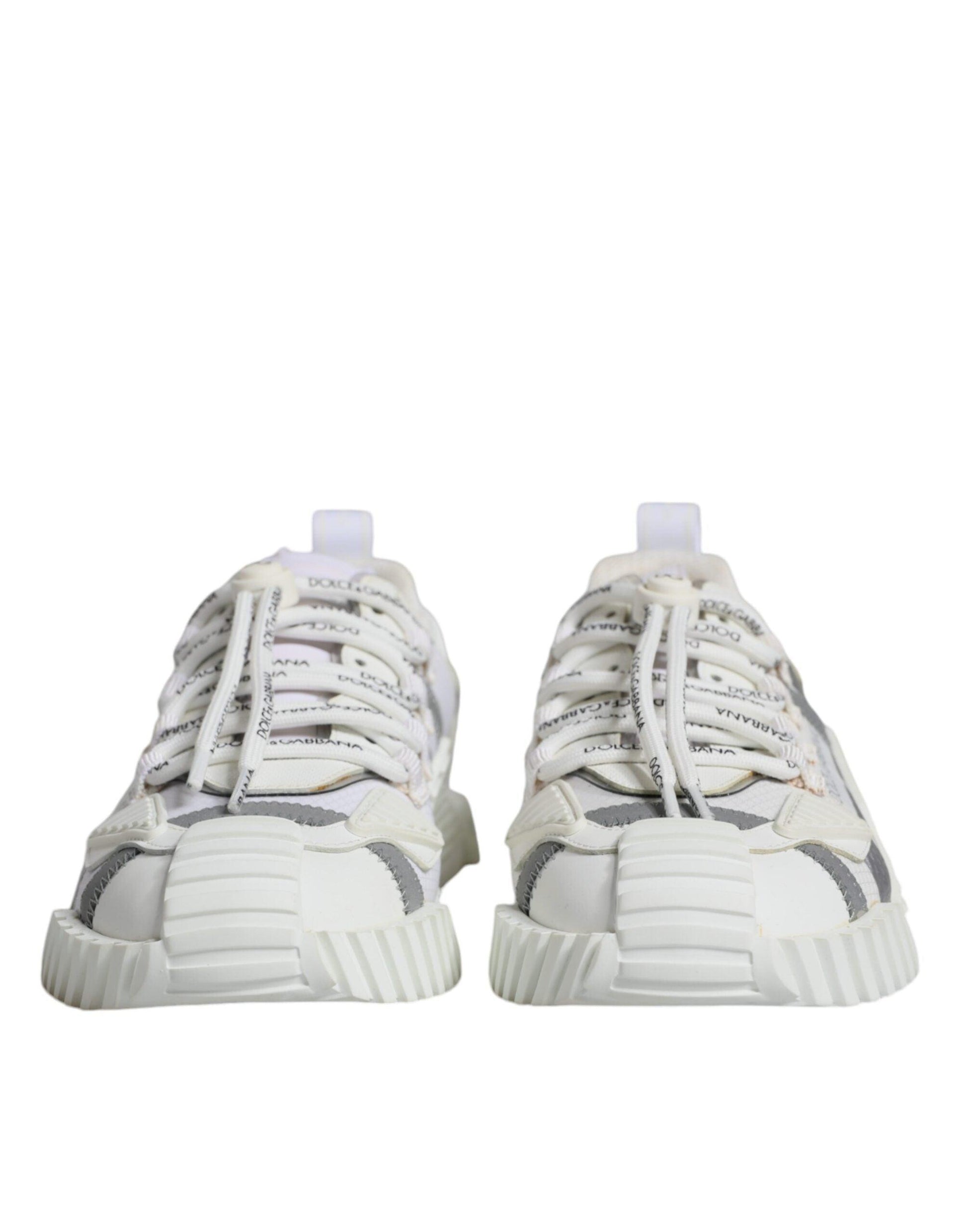 Dolce & Gabbana White Lace Up Low Top NS1 Sneakers Shoes - Arichezz.store